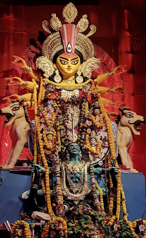 durga puja, 불교, 수직 쐈어의 무료 스톡 사진