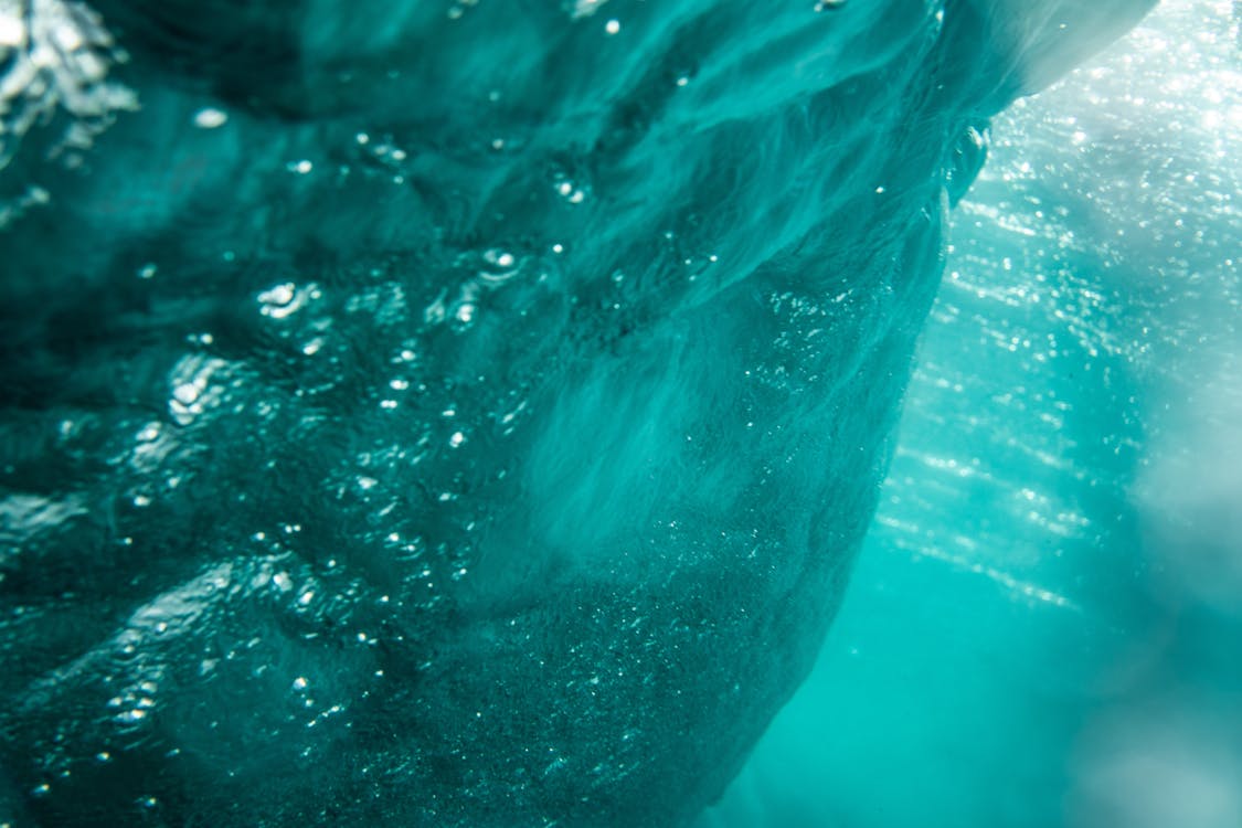 Бесплатное стоковое фото с вода, воздушные пузырьки, голубой