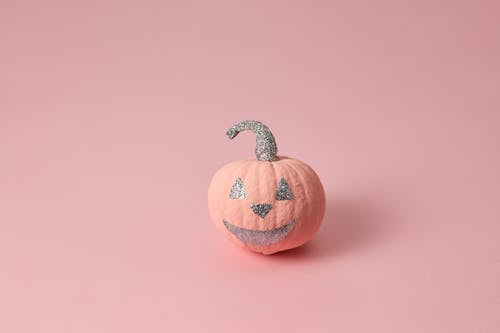Pink Pumpkin on Pink Background