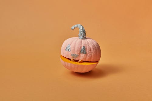 オレンジ色の表面, かぼちゃ, デコレーションの無料の写真素材