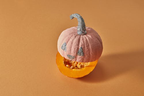 オレンジ色の表面, かぼちゃ, デコレーションの無料の写真素材