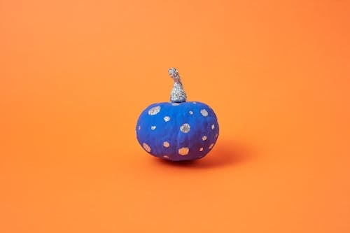 Pumpkin Painted Blue 