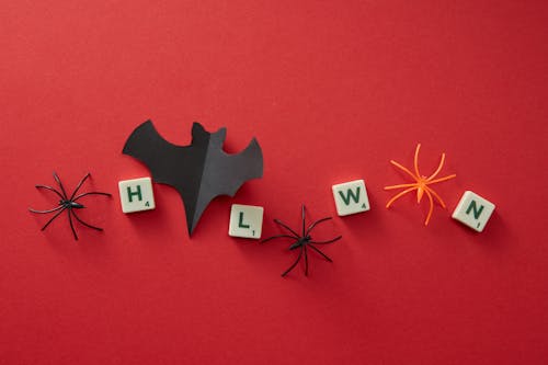 Toy Spiders and Scrabble Tiles