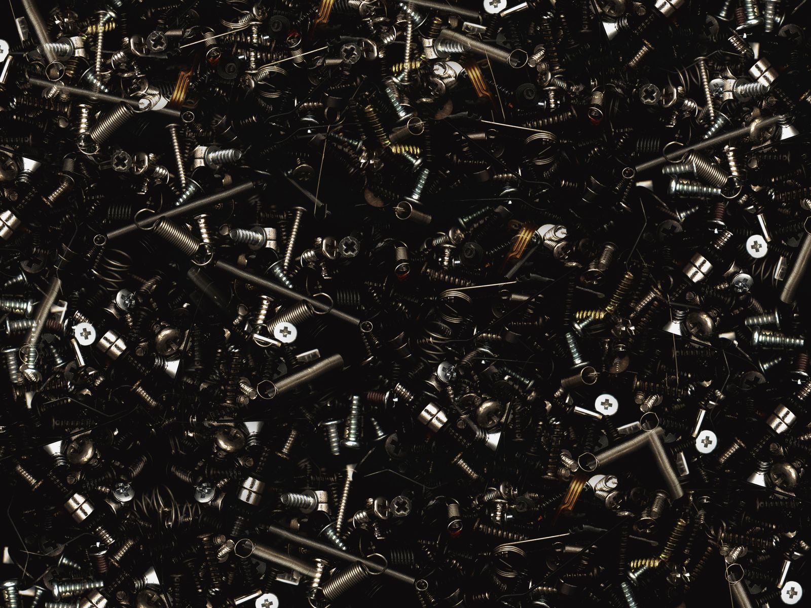 Assorted metal screws and bolts for hardware sourcing