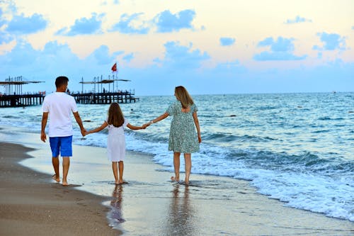 家人, 海灘, 爱就是爱 的 免费素材图片
