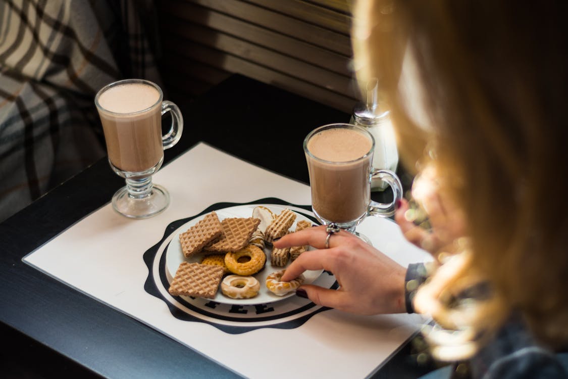 Free stock photo of coffee, food, hand