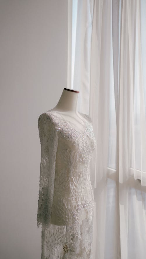 White Dress on Mannequin