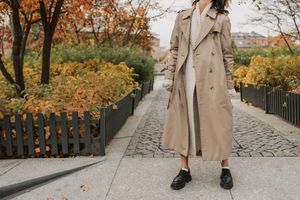 A long coat photographed on a pavement, photo by Vlada Karpovich on Pexels