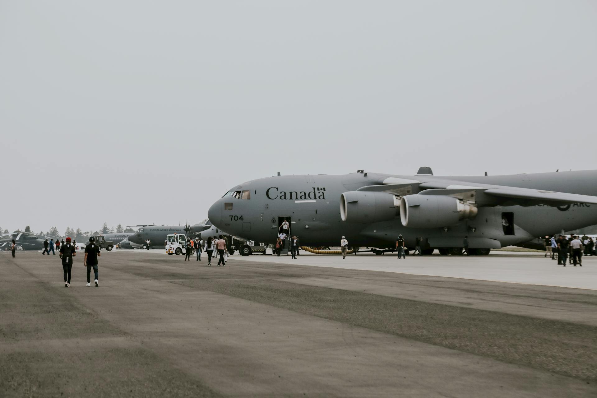 Canadian C-17 Transport Plane Standing on Tarmac