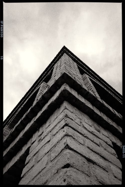 Low-Angle Shot of a Concrete Building