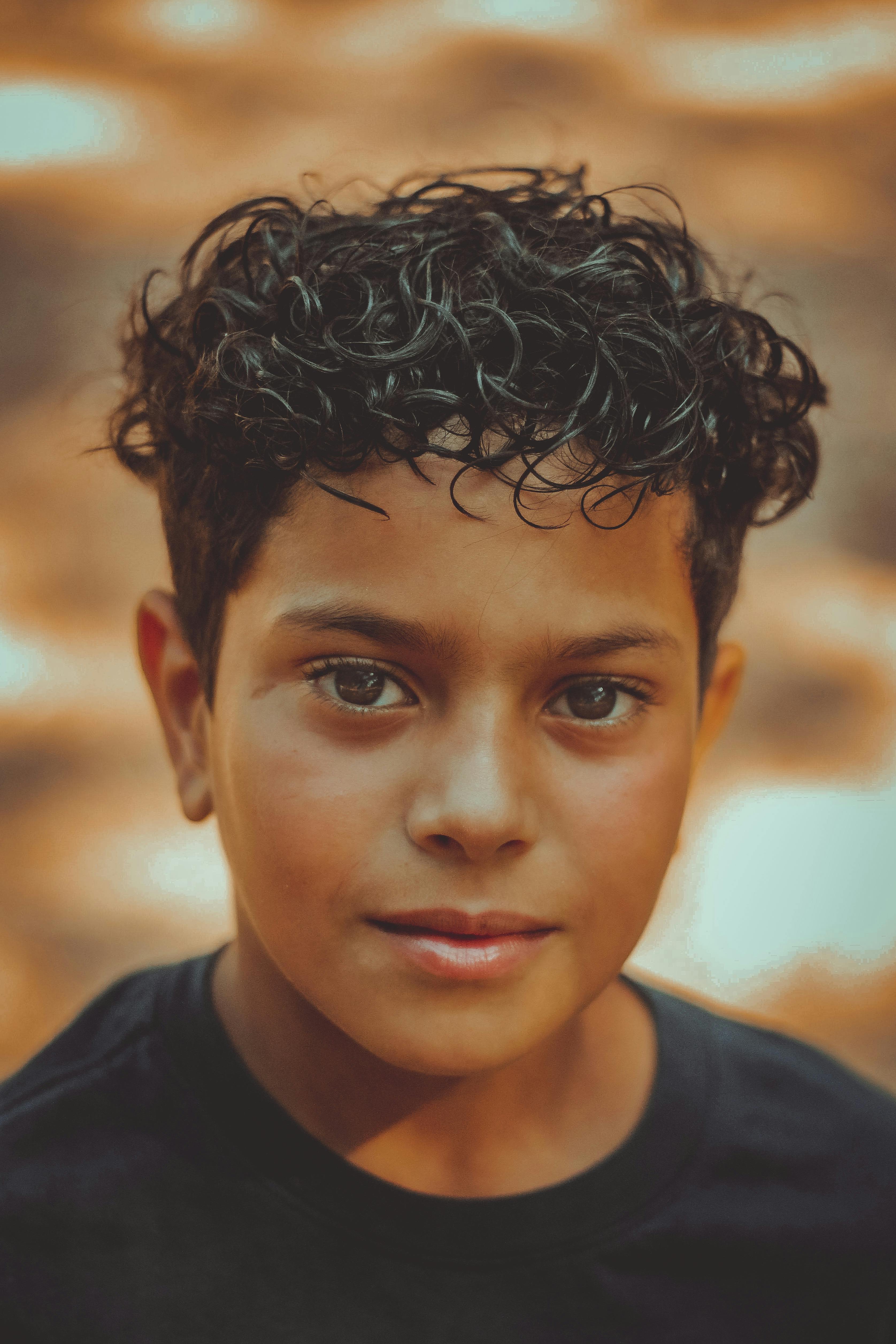 Portrait of Boy with Brown Eyes and Brown Hair · Free Stock Photo Portrait of Boy with Brown Eyes and Brown Hair · Free Stock Photo