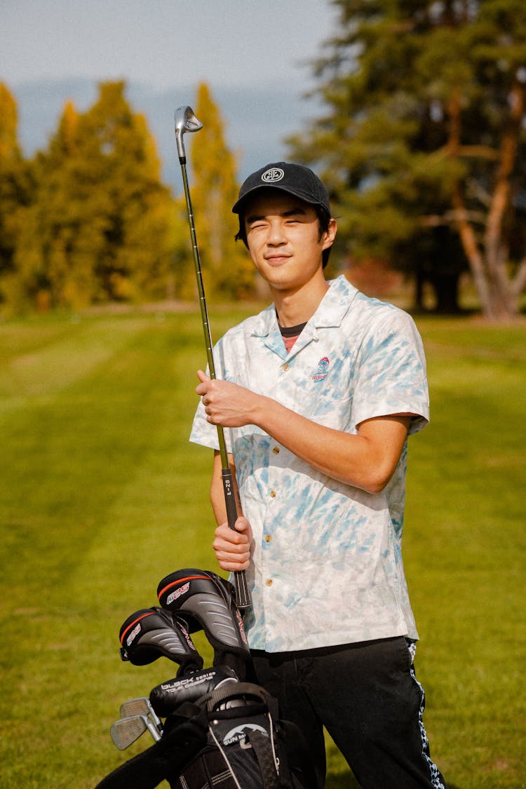 Portrait Of Asian Golfer