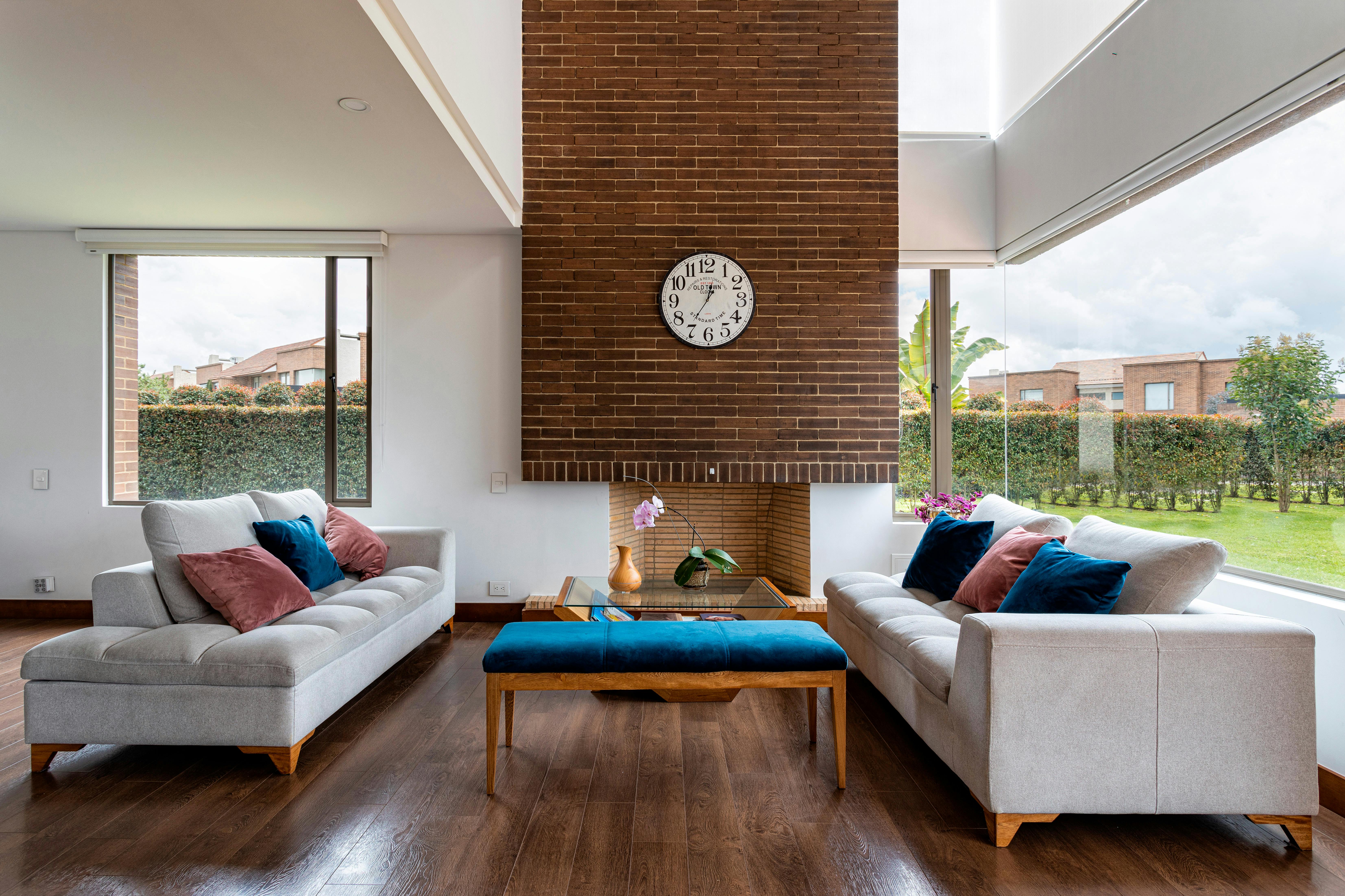 modern living room in house