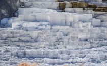 White Ice on Brown Soil
