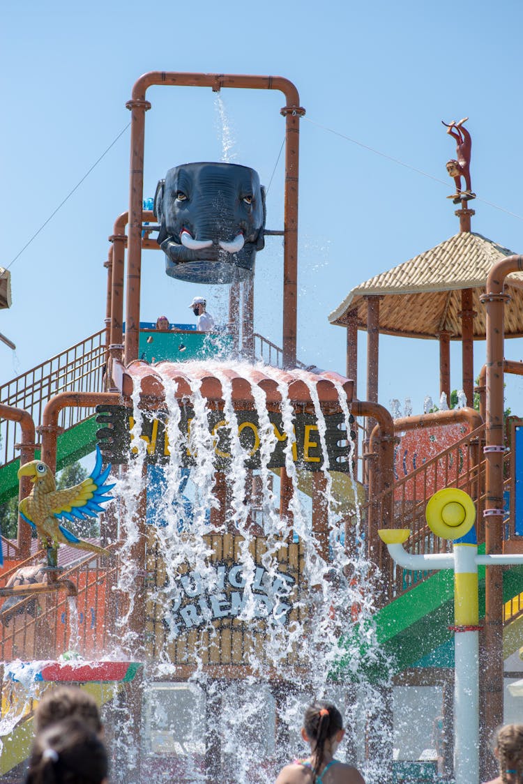 Attractions In A Water Park 