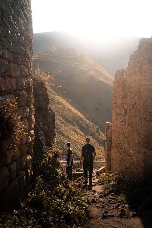 Men Walking on the Mountain