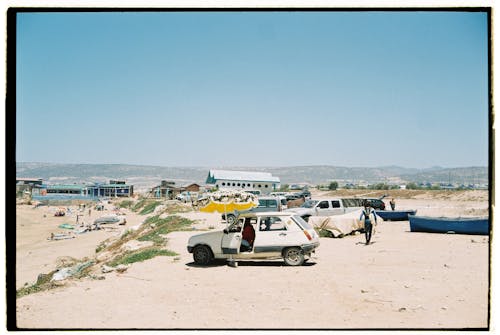 Cars and People on the Beach 