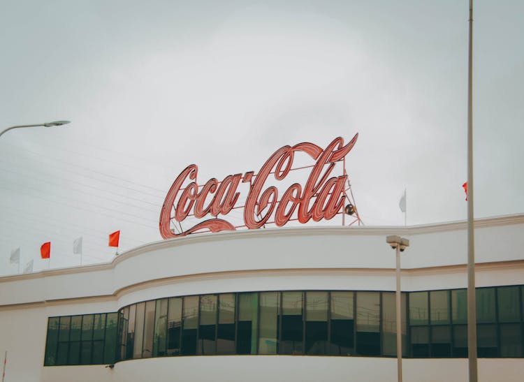 Coca Cola Sign On A Building