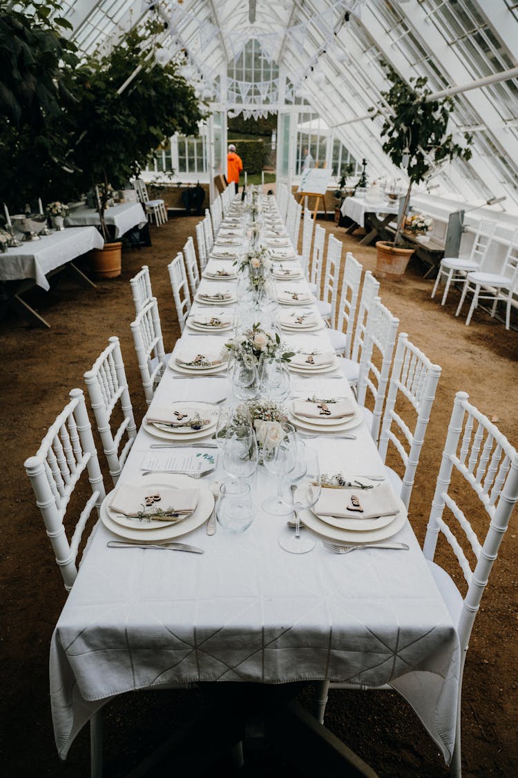 Table At Wedding Reception Venue