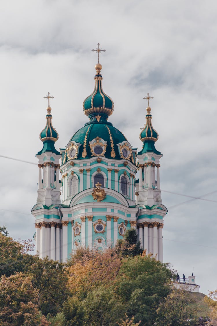 Gold And Blue Orthodox Church