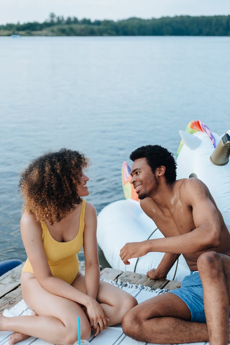 Man And Woman Looking At Each Other