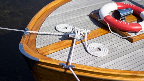 Yacht deck detail