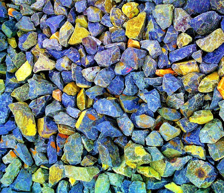 Gray And Yellow Gravel Stones