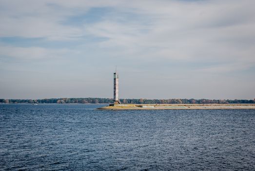 Signal Lantern on Concrete Breakwater