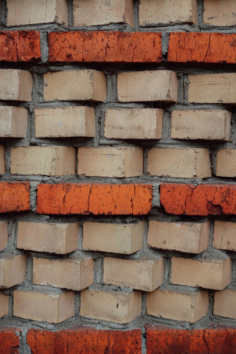 Perforated clay construction blocks ready for a paving project