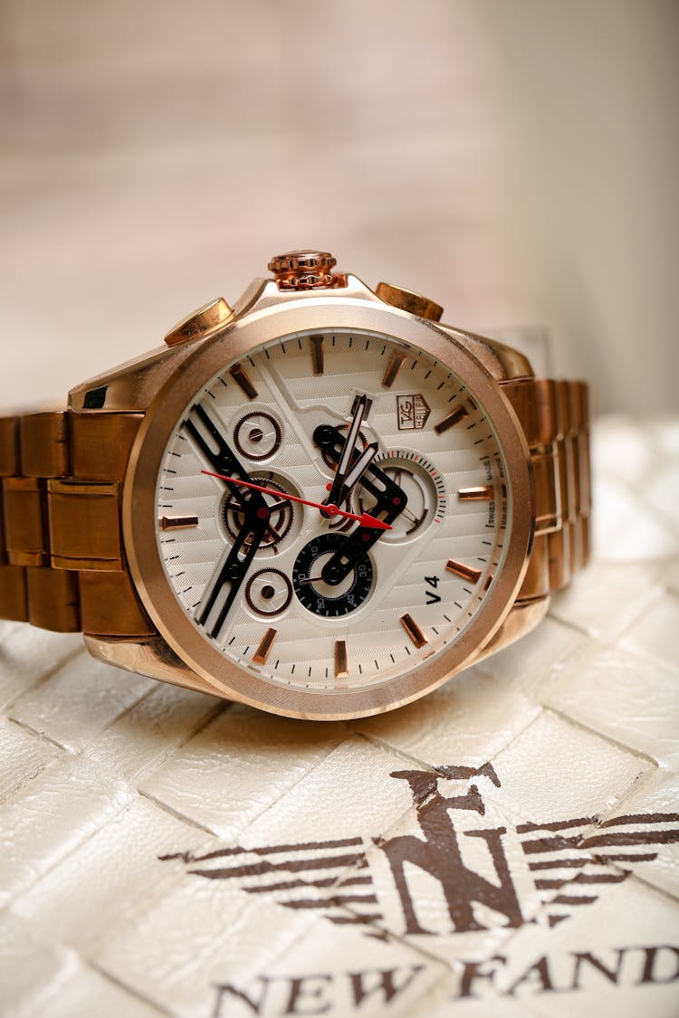 Gold Aviator Wristwatch