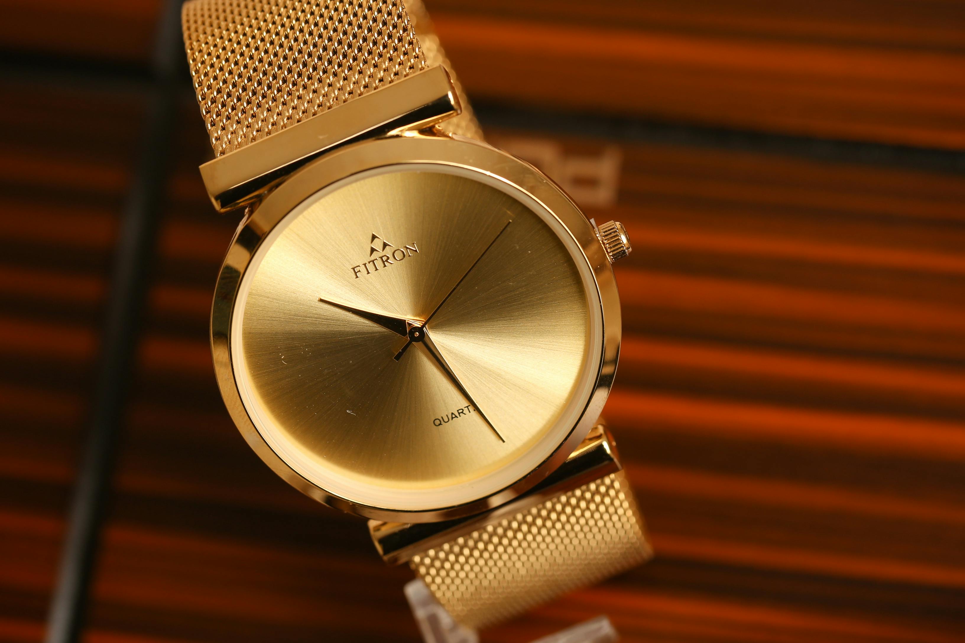 Fitron hotsell watch gold