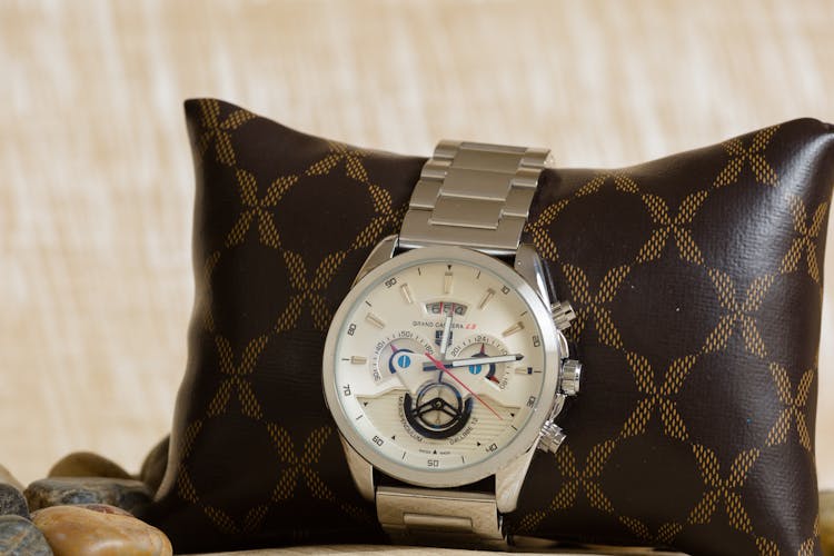 Wristwatch On Pillow