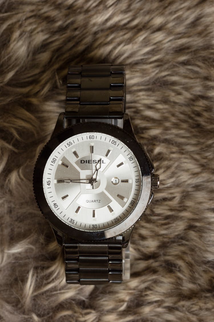 Luxury Wristwatch On Fur