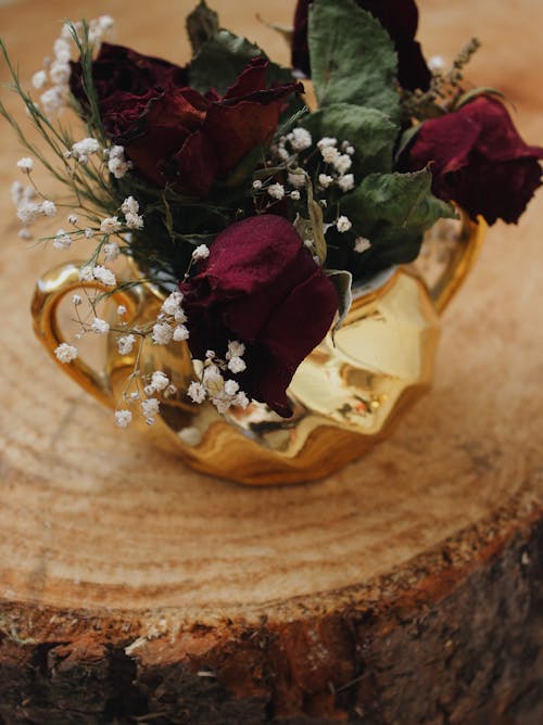 Withering Roses on a Vase