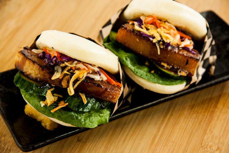 Close-up Of Pork Buns