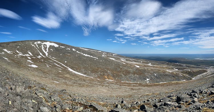 Landscape Of A Flat Top Of A Mountain