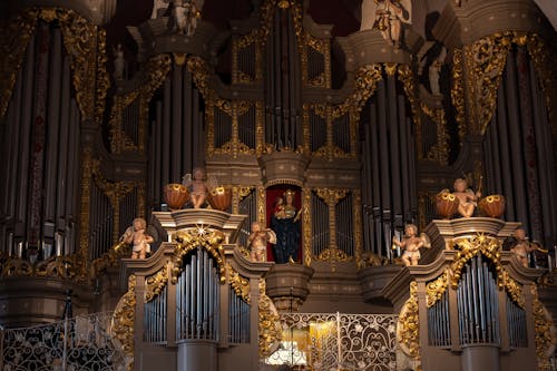 Kostnadsfri bild av interiör, katedral, organ