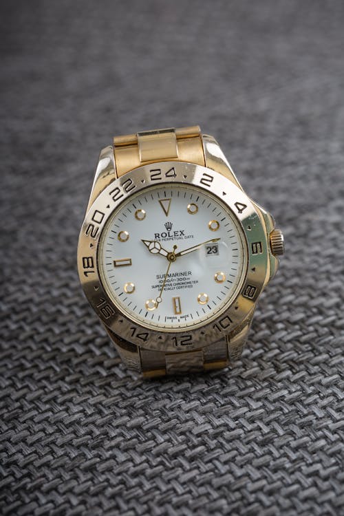 Free Close-up of a Rolex Wristwatch Stock Photo