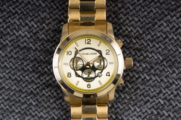 Close-up Of A Michael Kors Wristwatch