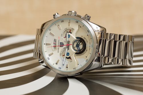Stainless Steel Chronograph Wristwatch