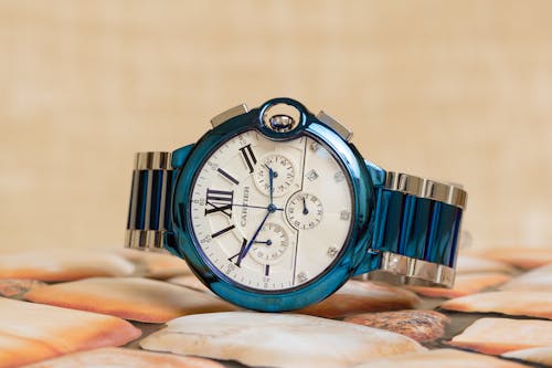Close-up of a Cartier Wristwatch