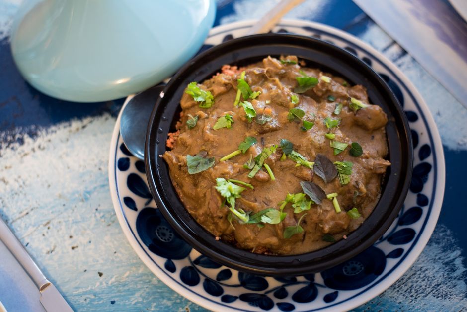 korean beef stew served bowl