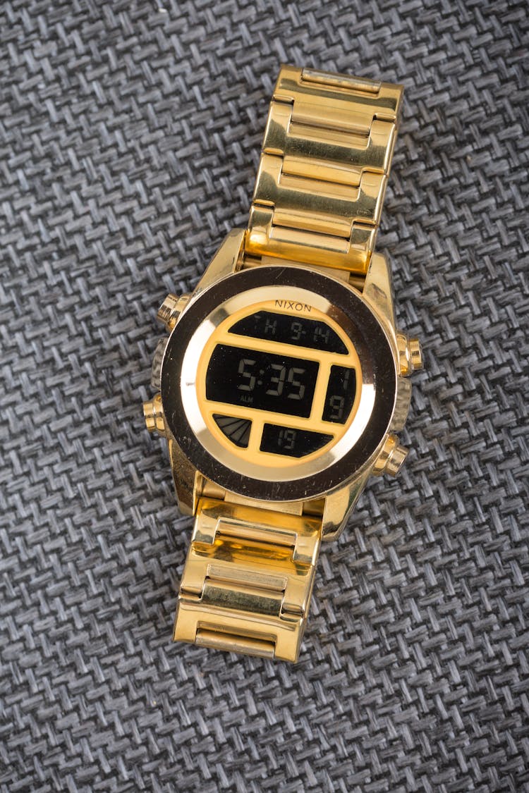 Nixon Gold Digital Watch