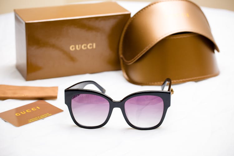 Purple Gucci Sunglasses