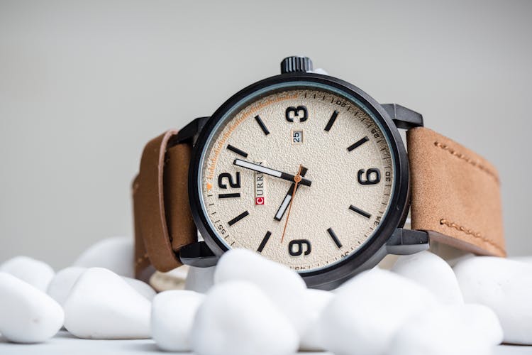 Brand Watch On White Background