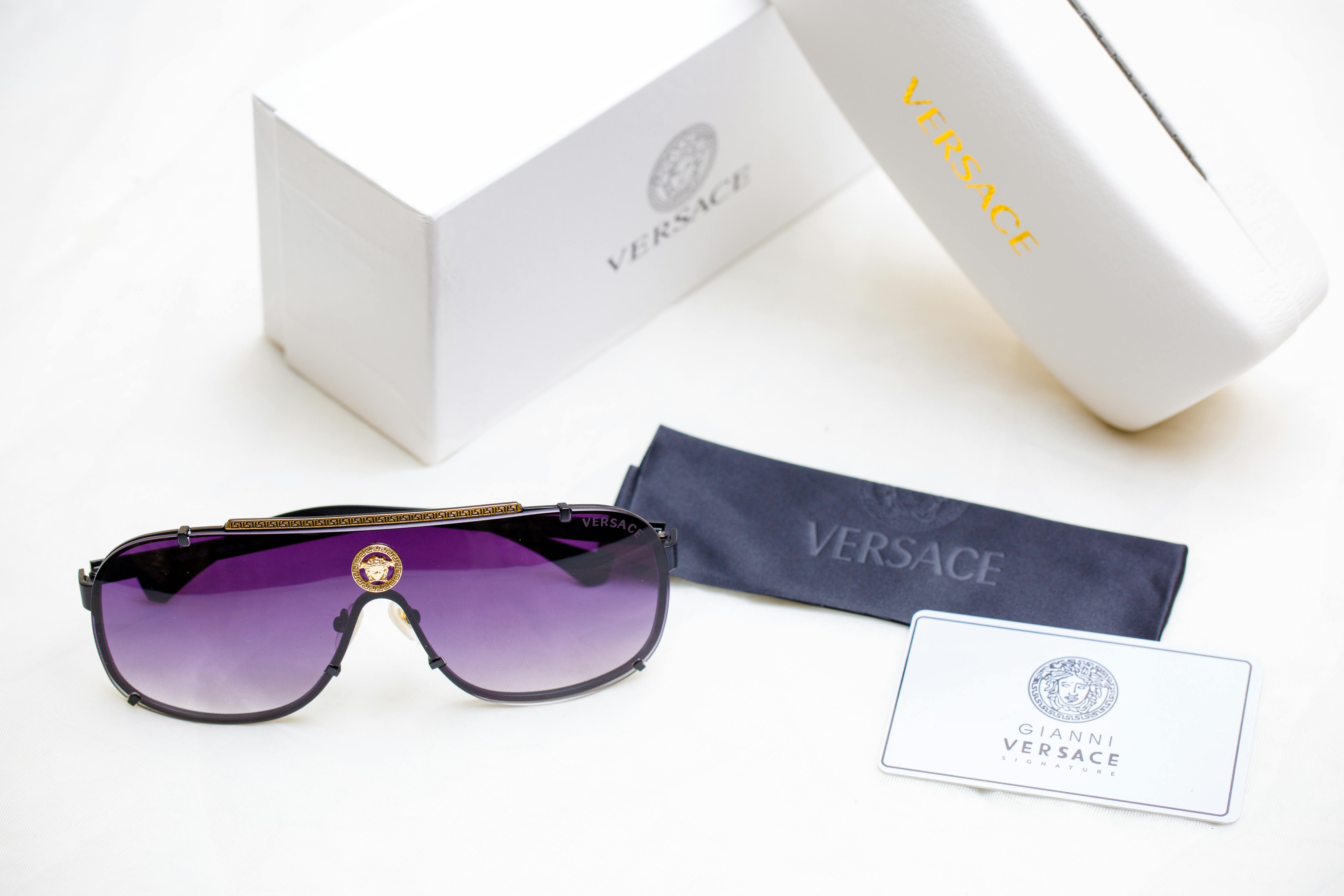 Versace Women's VE4435-538787 Fashion 52mm True Purple Sunglasses | eBay