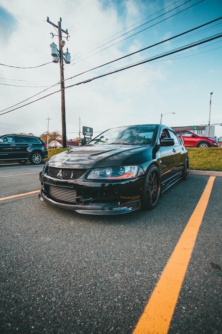 A Low Angle View Of A Sport Car 