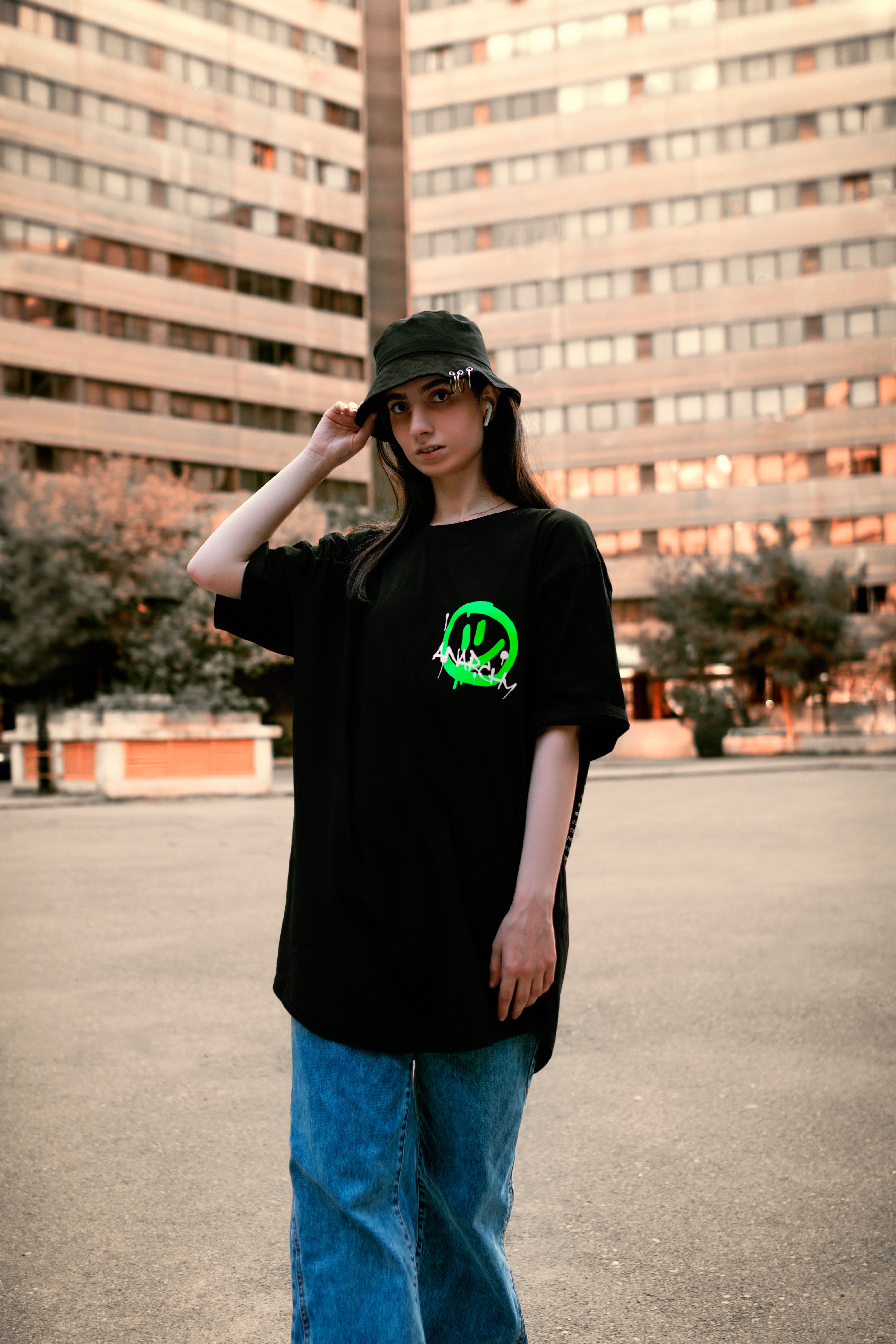 Camiseta Preta Estampada