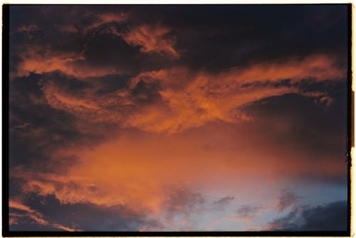 Kostnadsfri bild av apelsin, clouds, himmel