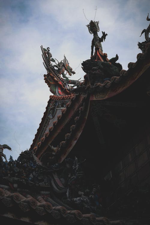ダオ, ドラゴン, 伝統建築の無料の写真素材